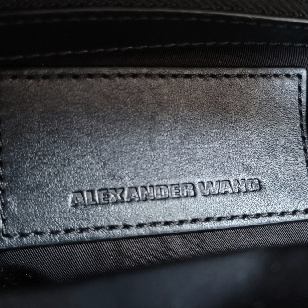 Alexander Wang Gray and Black Crocodile Textured Tote - Picture 2 of 7